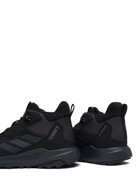 adidas Trekkingi adidas Terrex Anylander Leather Mid Climaproof Hiking Shoes KH8875 Czarny