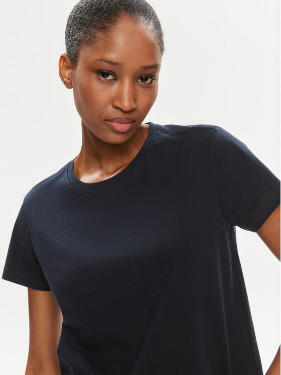 Sisley Sisley Póló 3I1XL100Y Fekete Slim Fit