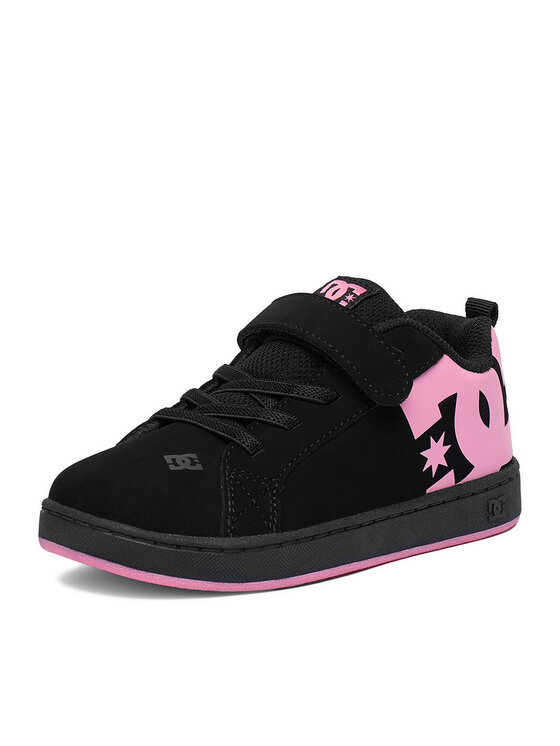 DC Shoes Снікерcи DC Shoes EO-COURT GRAFFIK ELASTIC TODDLER DC02547003 Чорний