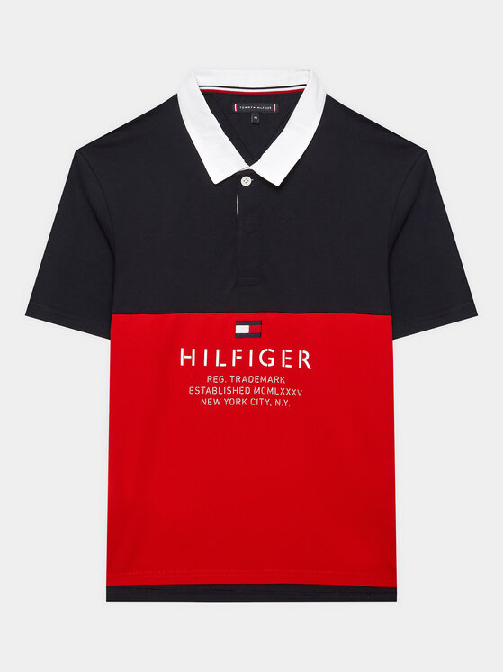 Tommy Hilfiger Tommy Hilfiger Pólóing KB0KB08155 Sötétkék Regular Fit