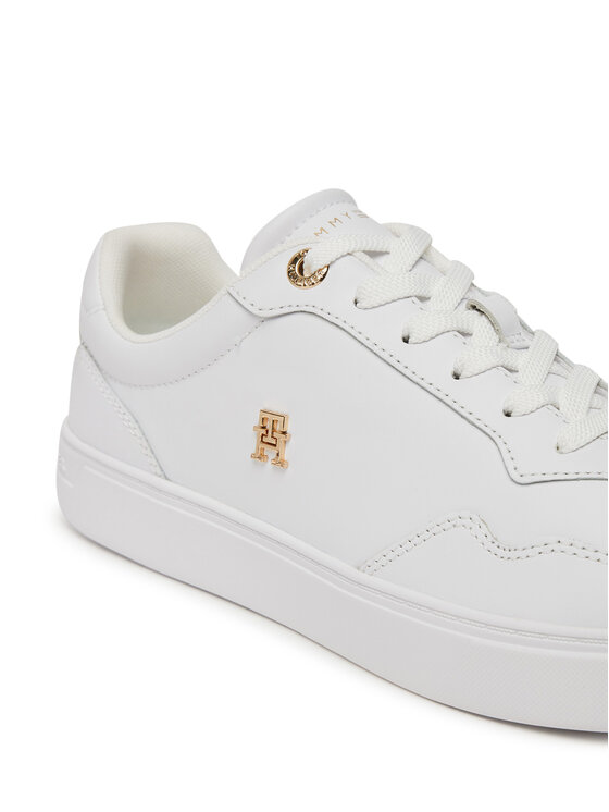 Tommy Hilfiger Sneakersy Tommy Hilfiger Essential Elevated Court Sneaker FW0FW08758 Biela
