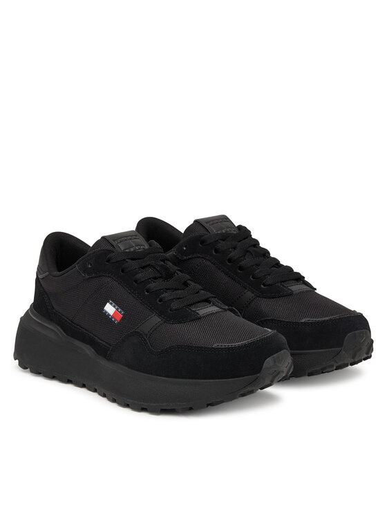 Tommy Jeans Sneakersy Tommy Jeans Modern Runner Mix EN0EN03100 Čierna