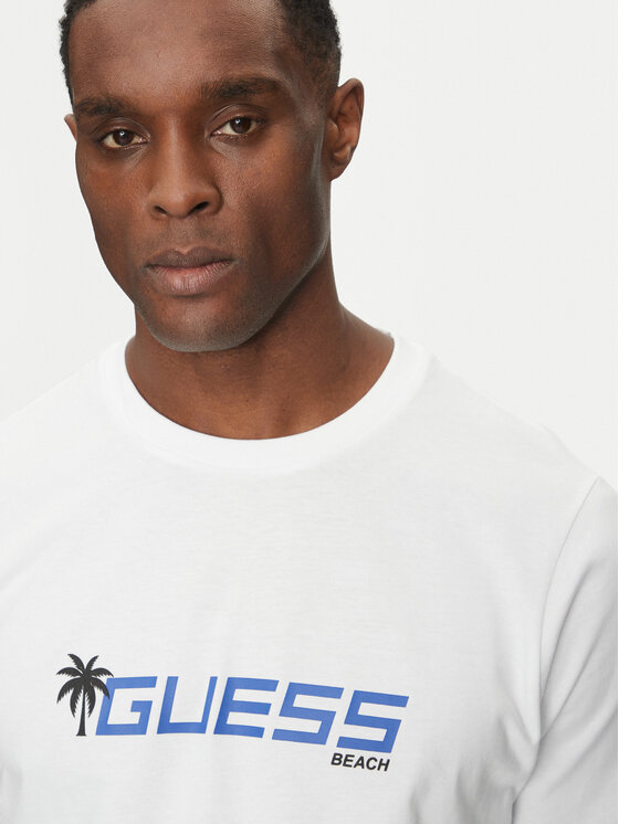 Guess Guess Marškinėliai F5GI06 I3Z14 Balta Regular Fit