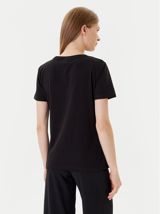 Guess Guess Футболка V5YI12 J1314 Чорний Regular Fit