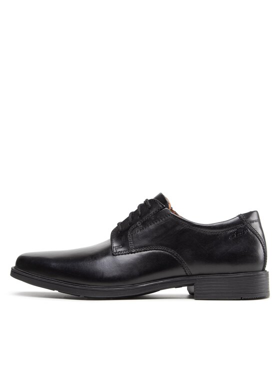 Clarks Туфлі Clarks Tilden Plain 261103507 Чорний
