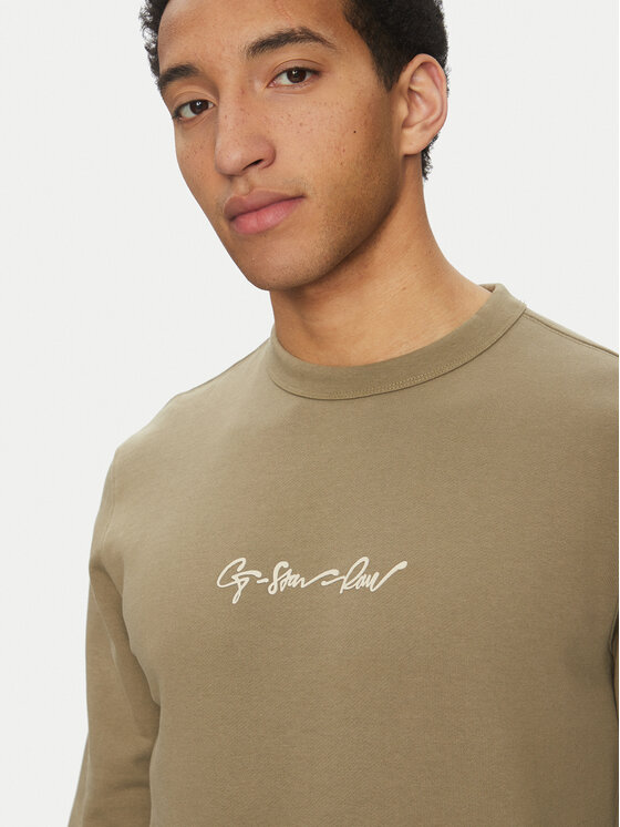 G-STAR G-Star Raw Felpa G-Script D26407-D257 6057 Cachi Regular Fit