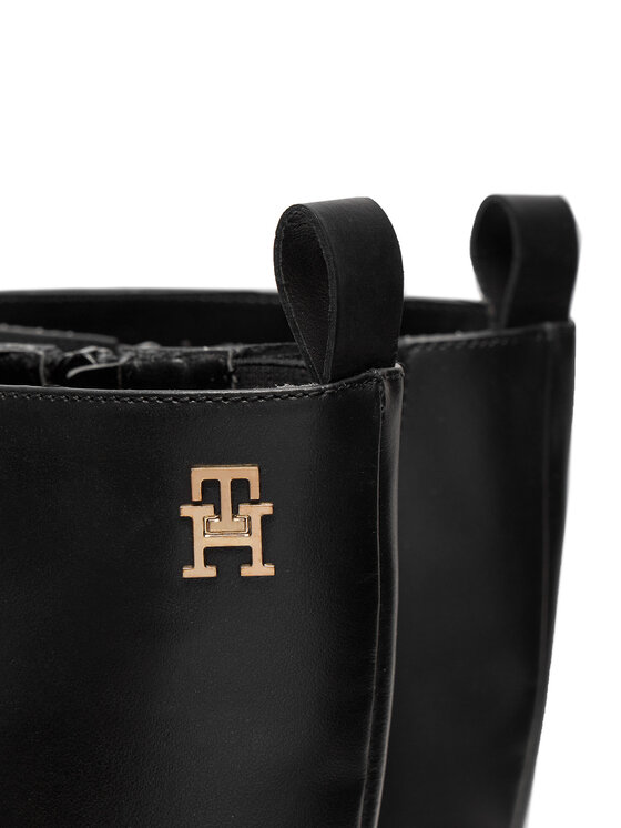 Tommy Hilfiger Čižmy Tommy Hilfiger T4A6-33591-0092999 S Čierna