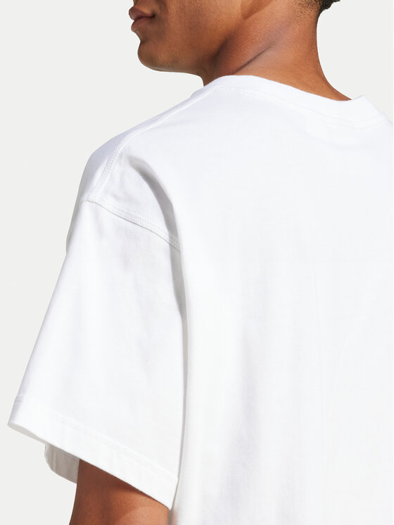 adidas adidas Футболка Trefoil Essentials JD0373 Білий Oversize