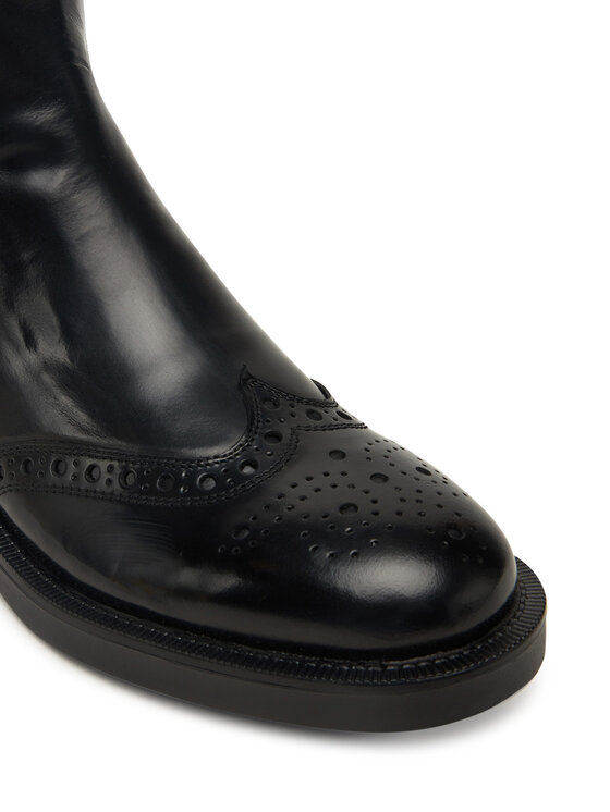 Tommy Hilfiger Chelsea cipele Tommy Hilfiger Brogue Boot FW0FW09151 Crna