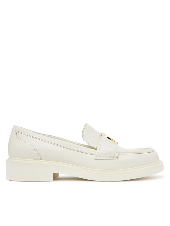 Guess Loafersy Guess FLPSHU LEA14 Écru