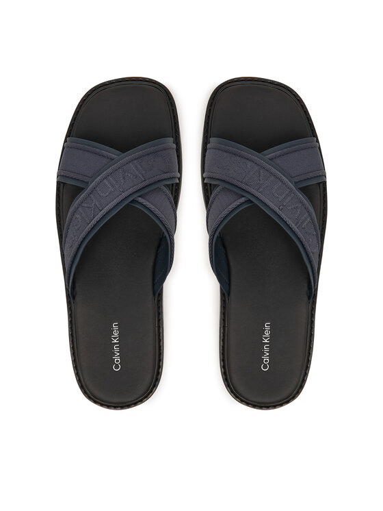 Calvin Klein Chanclas Calvin Klein Sq Molded Sandal Xcross Wb HM0HM02101 Azul marino