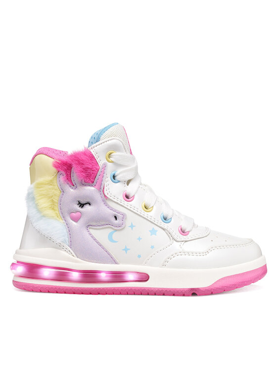 Geox Sneakersy Geox J Sketlite Girl J66NWA 0NFKN C0653 M Biały