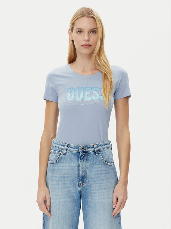 Guess Guess Футболка W5GI14 J1314 Голубий Regular Fit