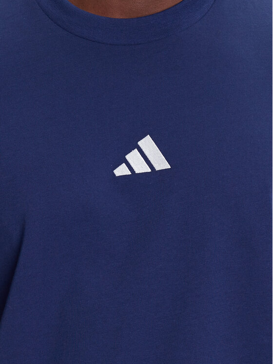 adidas adidas Футболка Essentials 3-Stripes JE6399 Голубий Regular Fit