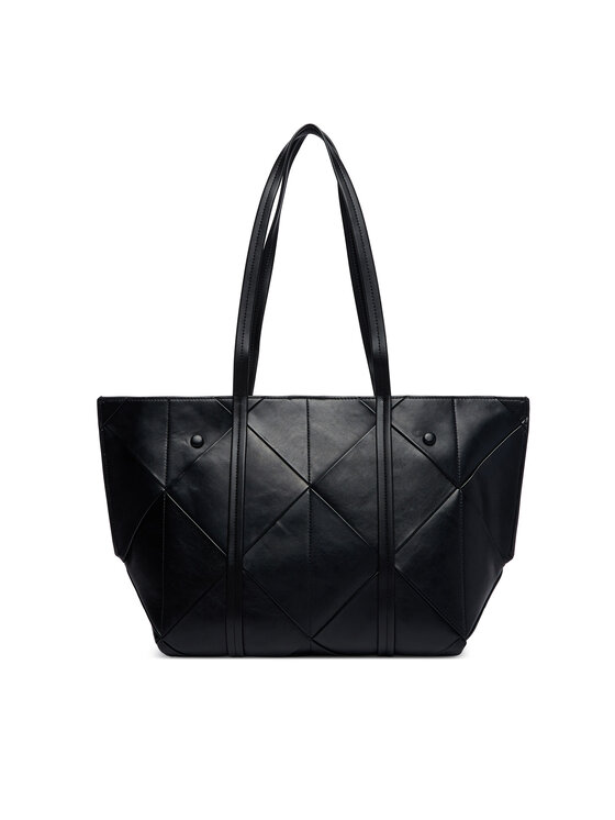 Calvin Klein Torebka Calvin Klein Woven Medium Carryall LV04F3548G Czarny
