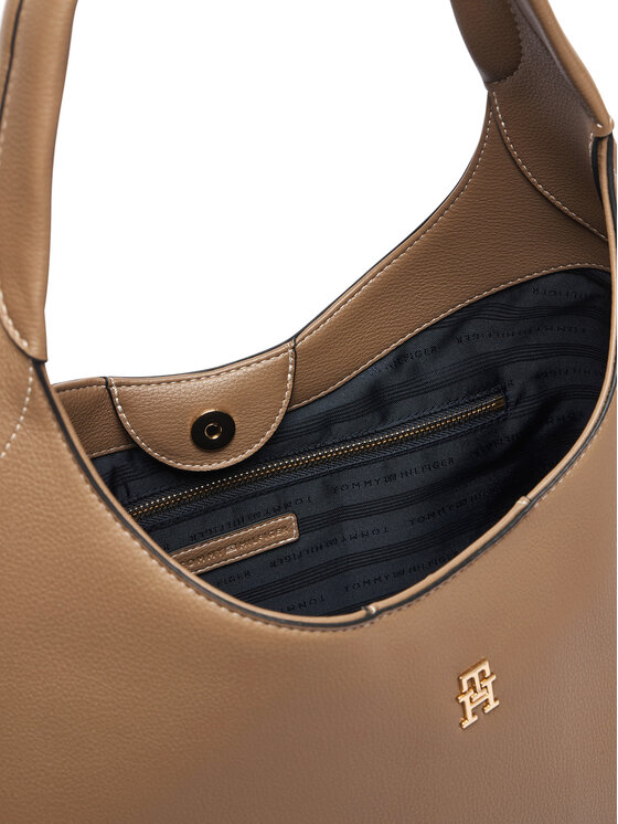 Tommy Hilfiger Τσάντα Tommy Hilfiger Th Everyday Hobo AW0AW19187 Μπεζ