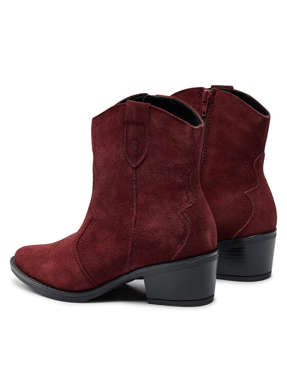 Tamaris Botines camperos Tamaris 1-25702-41 Guinda/burdeos