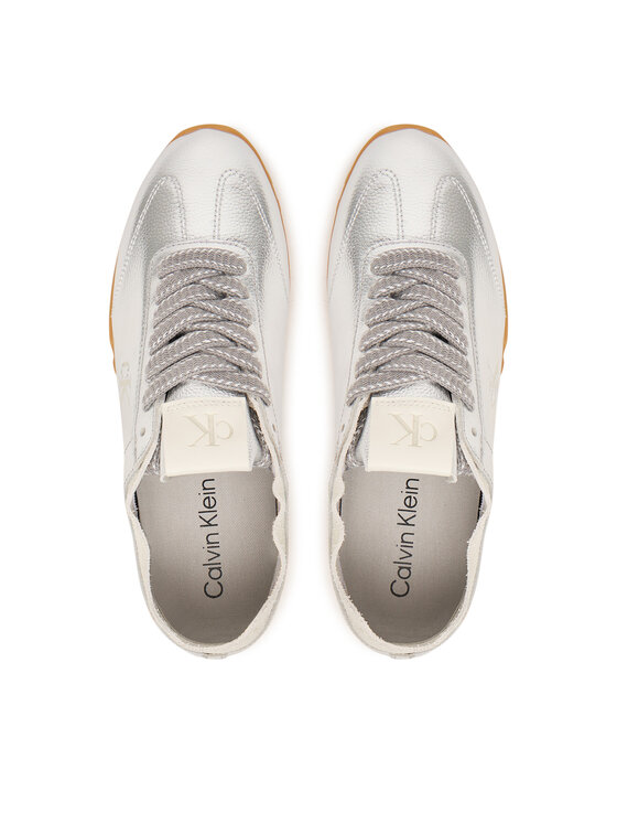 Calvin Klein Sneakersy Calvin Klein Low Profile Sneaker Met HW0HW03305 Srebrny