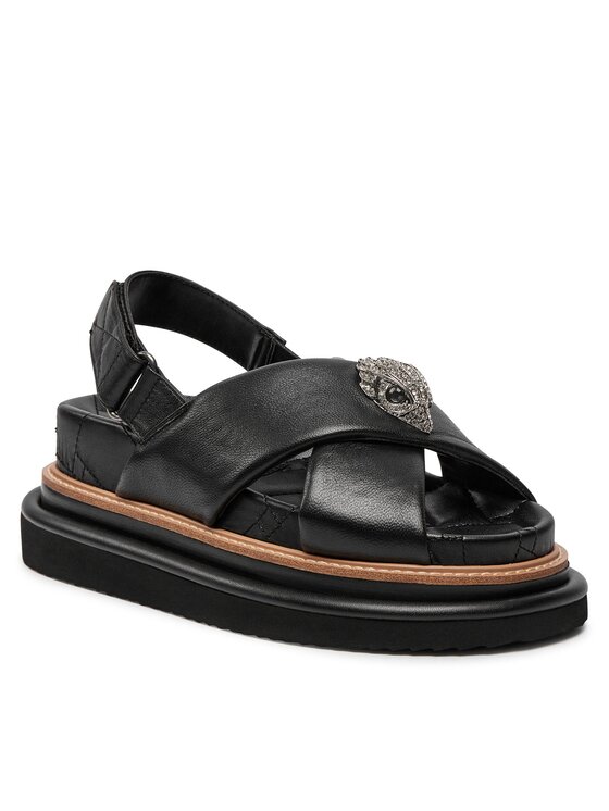 Sandale Kurt Geiger 225-Orson Cross Strap Sandal 9992200109 Negru