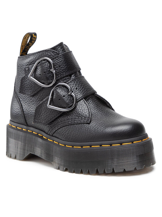 Dr. Martens Škornji Dr. Martens Devon Heart 26439001 Črna