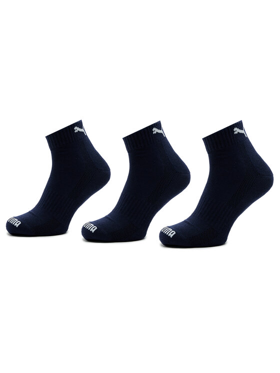 Puma Дълги чорапи Puma Cushioned Quarter 3P Unisex 907943 Тъмносин