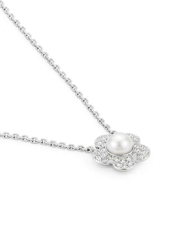 Swarovski Набір: ланцюжок і сережки Swarovski 5749180 Срібний