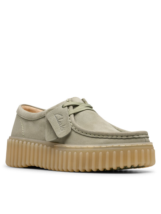 Clarks Félcipő Clarks Torhill Bee 26181190 Zöld