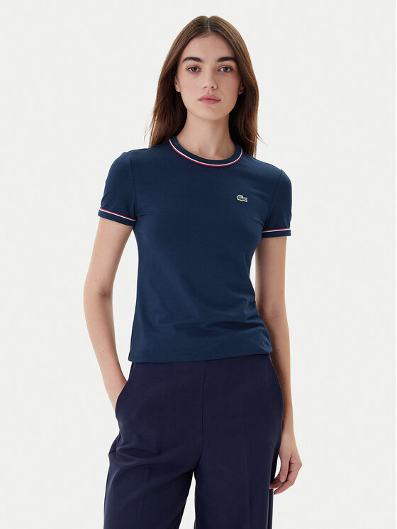 Lacoste Lacoste Camiseta TF5289 Azul marino Slim Fit