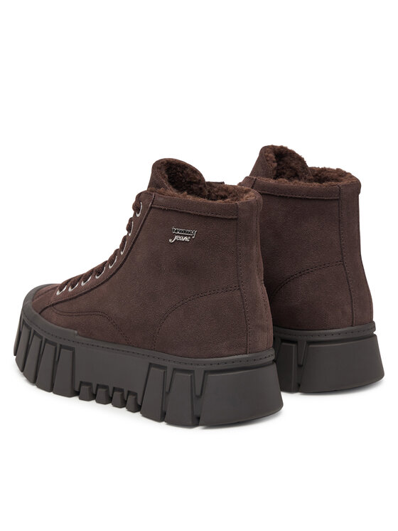 Tommy Jeans Gležnjarji Tommy Jeans Tjw Platform Sneaker Mc Wl EN0EN03134 Temno rjava