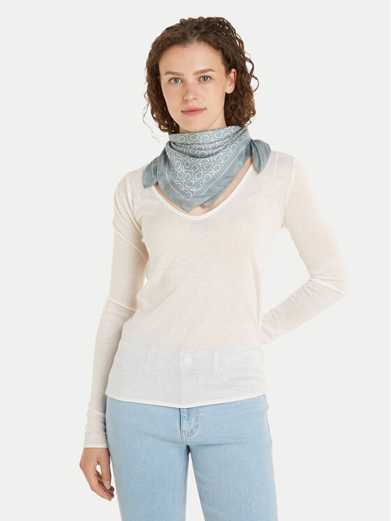 Calvin Klein Šál/Šatka Calvin Klein Silk K60K611413 Sivá