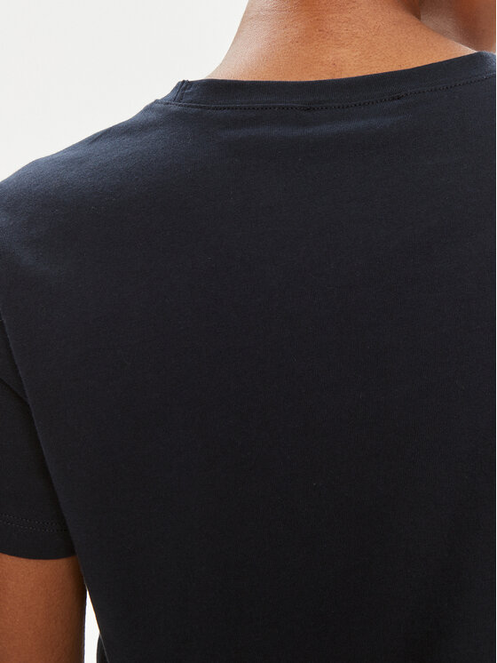 Sisley Sisley Majica 3I1XL100Y Črna Slim Fit