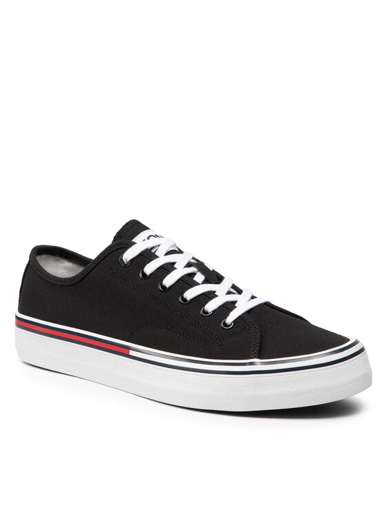 Tommy Jeans Tenisówki Tommy Jeans Essential Low Cut EM0EM00962 Czarny
