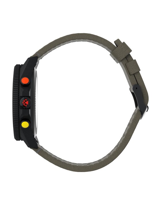Timex Ročna ura Timex Tide-Temp-Compass 43mm Eco-Friendly Strap TW2V21800 Črna