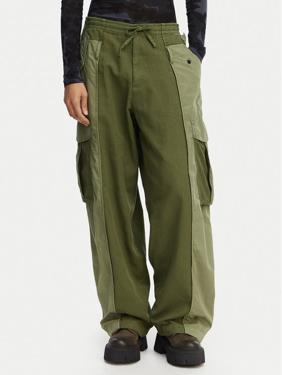 G-STAR G-Star Raw Штани карго D29010-E519 Темно-зелений Straight Fit