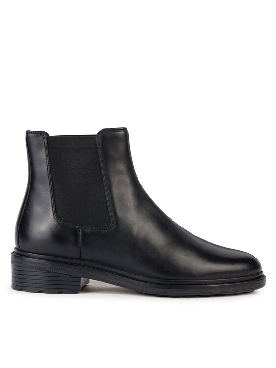 Geox Členková obuv s elastickým prvkom Geox D Walk Pleasure D36TGE 00043 C9999 Čierna