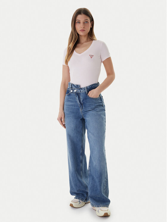 Guess Guess Camiseta W2YI45 J1314 Rosa Slim Fit