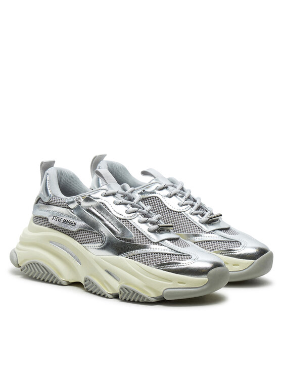 Steve Madden Sneakersy Steve Madden Possession-E SM19000033 Stříbrná