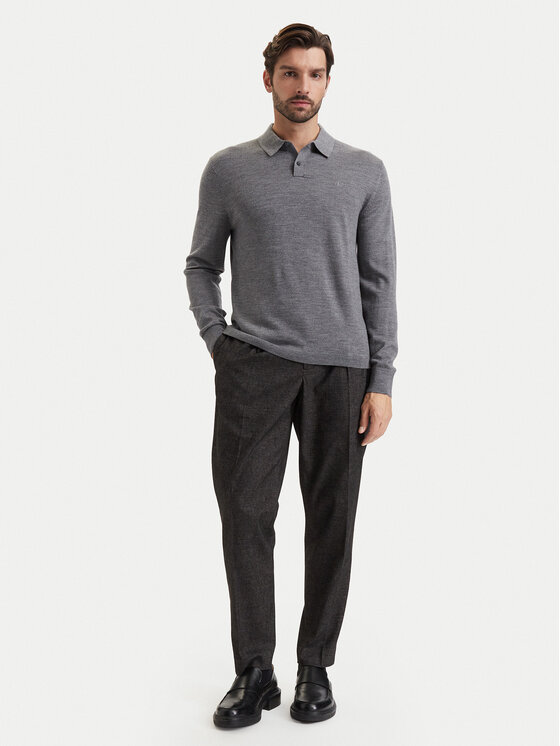 Calvin Klein Calvin Klein Polo LV04LD319G Gris Regular Fit