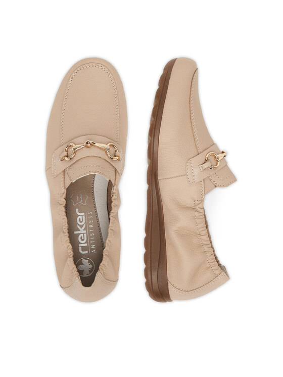 Rieker Mokasíny Rieker L9354-60 Béžová