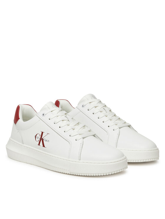 Calvin Klein Jeans Сникърси Calvin Klein Jeans Chunky Cupsole Monologo YM0YM01317 Бял