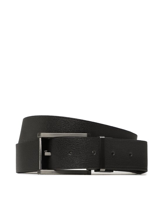 Calvin Klein Cintura da uomo Calvin Klein Adj/Rev Faceted Lux 35Mm K50K510647 Nero