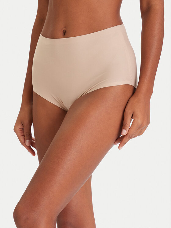 Chantelle Chantelle Klasične spodnje hlačke z visokim pasom Soft Stretch Plus Size C11370 Bež