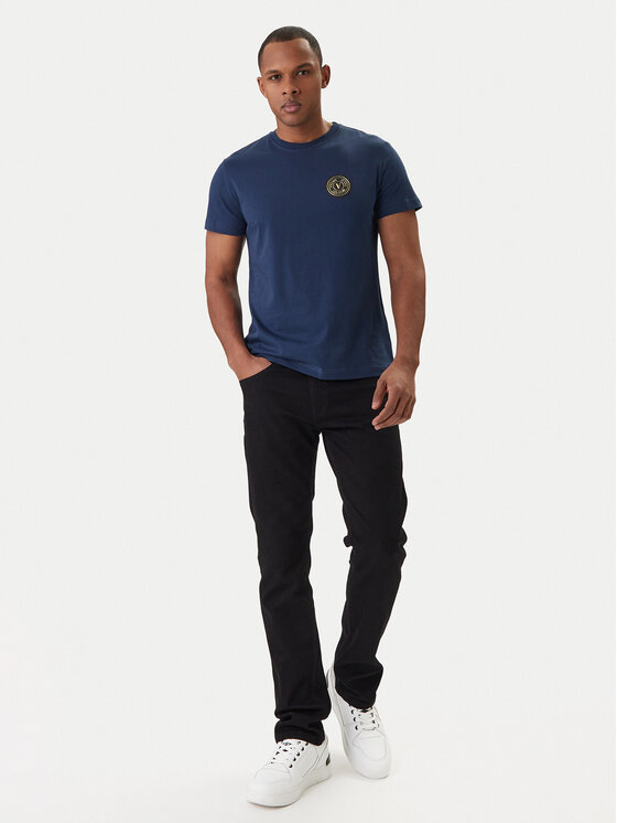 Versace Jeans Couture Versace Jeans Couture Camiseta 80GAHT03 CJ00T Azul Regular Fit