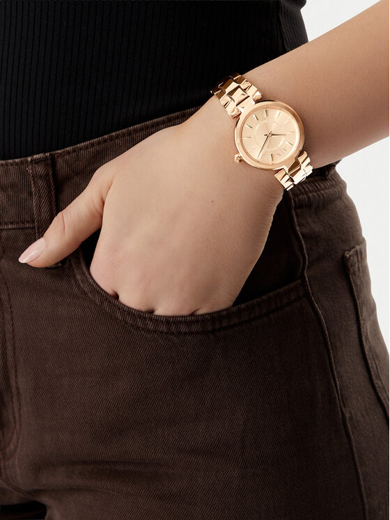 Armani Exchange Годинник Armani Exchange Audelle AX4408 Рожеве золото