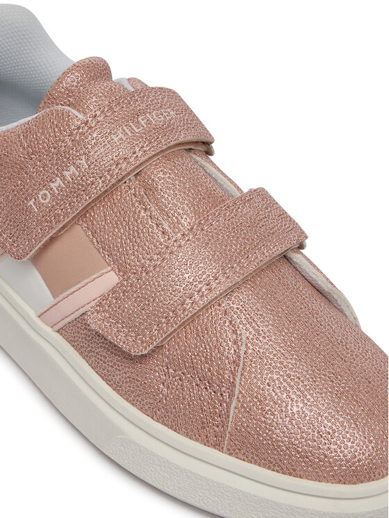 Tommy Hilfiger Αθλητικά Tommy Hilfiger Flag Low Cut Velcro T1A9-34232-0745 S Ροζ