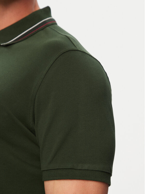 Beverly Hills Polo Club Beverly Hills Polo Club Поло P-SS26M-P450111 Темно-зелений Regular Fit