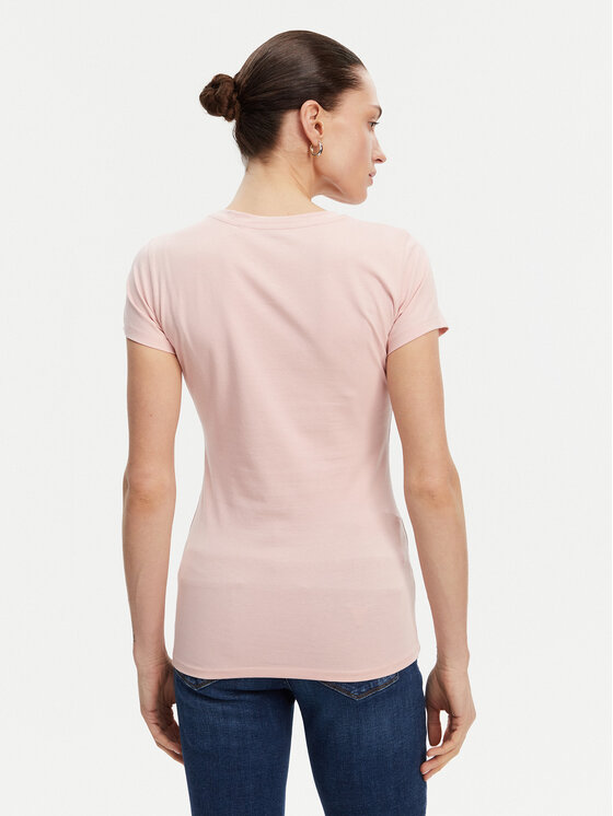 Guess Guess Футболка W5GI47 KA0Q1 Рожевий Slim Fit
