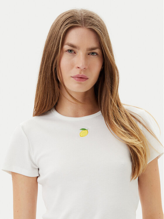 ONLY ONLY Футболка Daniella 15350554 Білий Slim Fit
