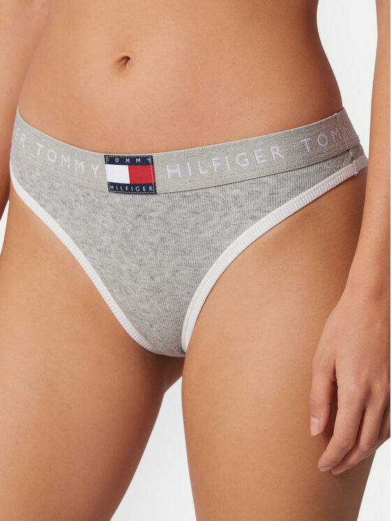 Tommy Hilfiger Tommy Hilfiger Tangas UW0UW06581 Gris claro