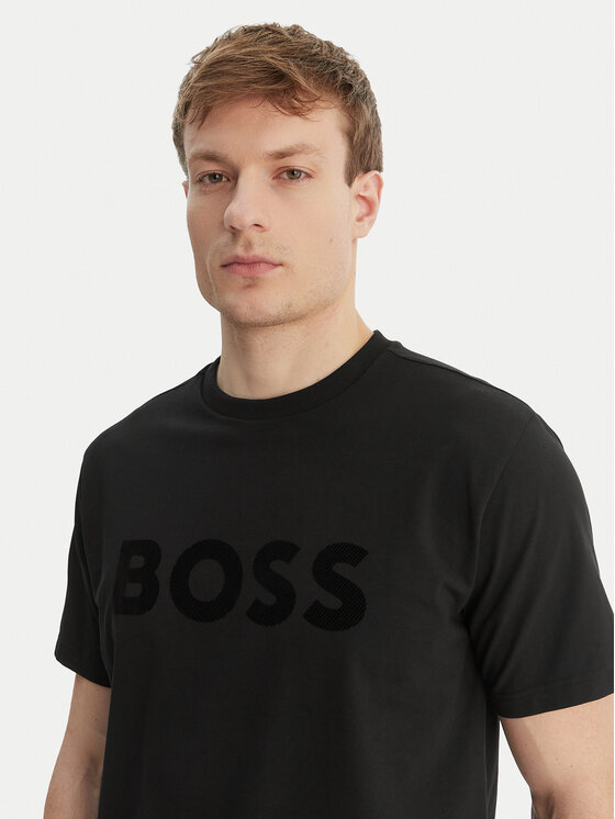 BOSS BOSS Camiseta TS_Iconic Logo 50553636 Negro Regular Fit